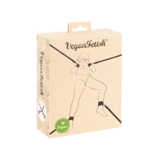 Vegan Fetish - ágyhoz kötöző szett (fekete) bilincs, kötöző