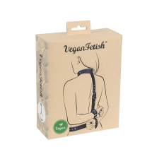 Vegan Fetish - kezeket hátra kötöző szett (fekete) bilincs, kötöző