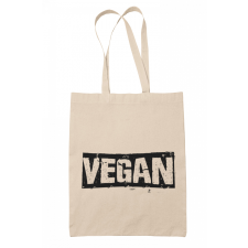 Vegan logó - Vászontáska kézitáska és bőrönd