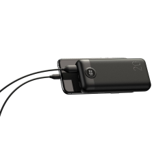 VEGER Power Bank VEGER L20S - 20 000mAh LCD gyorstöltő PD20W fekete (VP2039PD) power bank