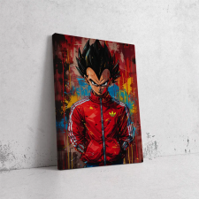  Vegeta Piros Dzsekiben - Pop Art Vászonkép dekoráció