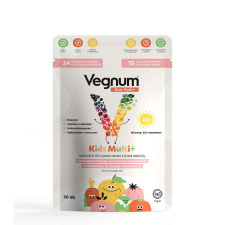  VEGNUM KIDS MULTI+ GUMIVITAMIN NARANCS 30X vitamin és táplálékkiegészítő