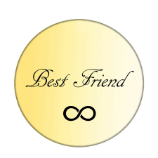 Végtelen Best Friend kitűző ajándéktárgy