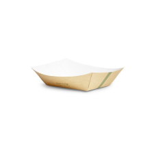 Vegware Lebomló ételkínáló csónak, kraft papír, 16*13cm | 300 db/karton papírárú, csomagoló és tárolóeszköz