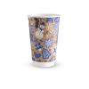 Vegware Lebomló papípohár, karácsonyi, papír és PLA, 4,5 dl, duplafalú I 20db/csomag