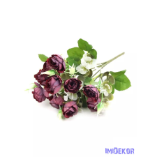  Vegyes kis csokor 32cm 334 - Bordó dekoráció