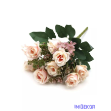  Vegyes színű kis rózsa csokor 30 cm - Cirmos dekoráció