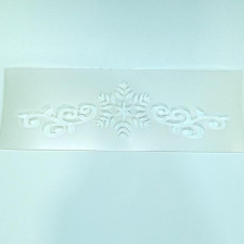  Vékony stencil - hópihe és girland. Mérete: 80x195x0,2 mm dekorációs kellék
