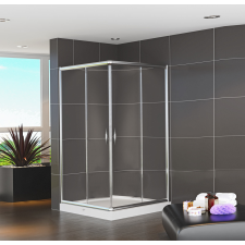 VELA BANYO TMP szögletes zuhanykabin 90x90x190 cm, 5 mm üveggel kád, zuhanykabin