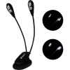 Veles-X Music Stand and Reading Clip on Double LED Lamp