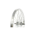VeloGo 20-as (406 mm) hátsó kerék gyerek kerékpárba, szimplafalú felni, egysebességes, kontrás aggyal, ezüst színű