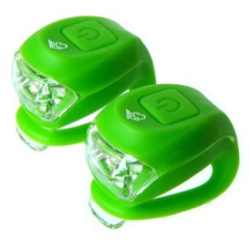Velotech 2LED elemes villogó szett - zöld kerékpár lámpa