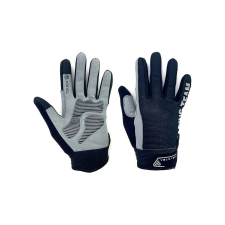 Velotech hosszú ujjú kerékpáros kesztyű, szélálló, szürke-fekete, L/XL-es méret kerékpáros kesztyű
