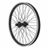 VELOX BMX 20" első kerék, fekete, alu agy, 48 küllő, 14 mm tengely VELOX Bicikli alkatrészek Kerékpár alkatrészek Kerékpár kerekek