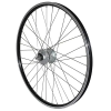 VELOX ER10 26" MTB első kerék, alumínium, fekete, duplafalú, SHIMANO DH2N agydinamó, 6 volt VELOX Bicikli alkatrészek Kerékpár alkatrészek Kerékpár kerekek