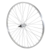VELOX Hátsó kerék városi kerékpárhoz, 650x30A (26x1 3/8), alumínium agy, tömör tengely, 7/6/5 sebességes agy (35-590), anyákkal (10x100) VELOX Bicikli alkatrészek Kerékpár alkatrészek Kerékpár kerekek