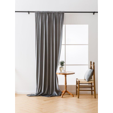 VELVET világosszürke sötétítő függöny 140x250 cm Felfüggesztés: Hullámos sínszalag lakástextília
