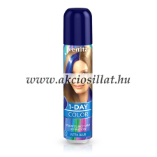 Venita 1 Day Color 1 napos kimosható ammóniamentes hajszínező spray 50ml 12 Ultra Blue hajfesték, színező