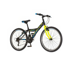  Venssini Parma 24 gyerek kerékpár Fekete-Sárga gyermek kerékpár