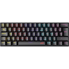 VENTARIS Lissgard RGB Red Magyar fekete billentyűzet
