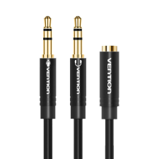 Vention 2x 3.5mm Audio Cable 0.3m Vention BBUBY Black kábel és adapter