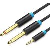 Vention 3.5mm Male to 2x 6.3mm Male Audio Cable 3m Black (BACBI)