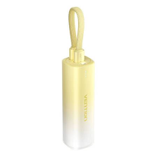 Vention 5000mAh Power Bank + USB-C - Lightning kábel sárga (FHWY0) (FHWY0) power bank