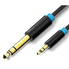 Vention 6.5mm jack/m - 3.5mm jack/m, (audio,fekete), 2m, kábel kábel és adapter