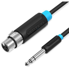 Vention 6,5mm Male to XLR Female Audio Cable 5m - fekete kábel és adapter