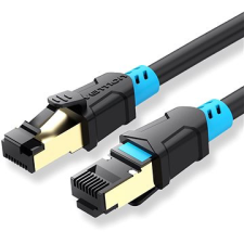 Vention Cat.6 SFTP Patch Cable, 20m, fekete kábel és adapter
