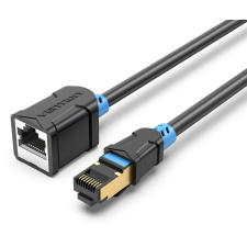 Vention Cat.6 SSTP Extension Patch Cable, 1m, fekete (IBLBF) kábel és adapter