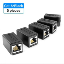 Vention Cat.6 UTP Keystone jack csatlakozó fekete 5db (IPVB0-5) kábel és adapter