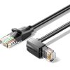 Vention Cat.6 UTP Upward Right Angle Ethernet Patch Cable 1.5M Black