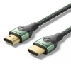 Vention Cotton Braided Ultra Thin HDMI-A Male to Male HD Cable 8K 1M Green Aluminum Alloy Type (ALOGF)
