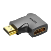 Vention derékszögű HDMI apa-anya adapter (AIQB0) (AIQB0)
