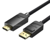 Vention DisplayPort/M -> HDMI 4K,szövet 5m, kábel (fekete) (HFKBJ)