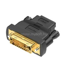 Vention DVI(24+1)/M -&gt; HDMI/F adapter (fekete) (ECDB0) kábel és adapter