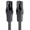 Vention Flat CAT6 UTP Patch Cord Cable, 8m, fekete (IBABK)