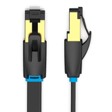 Vention Flat Cat.8 Patch Cable, 3m, fekete kábel és adapter
