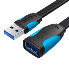 Vention Flat USB 3.0 extender Vention VAS-A13-B200 2m Black kábel és adapter