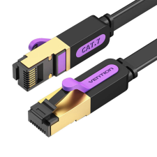 Vention Flat UTP Category 7 Network Cable Vention ICABF 1m Black kábel és adapter