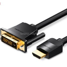 Vention HDMI -&gt; DVI 1,5m kábel (fekete) (ABFBG) kábel és adapter
