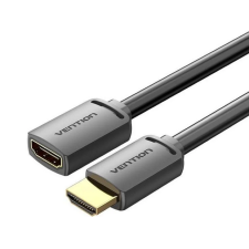 Vention hdmi/m - hdmi/f (4k, hd, pvc, fekete), 1m, kábel kábel és adapter