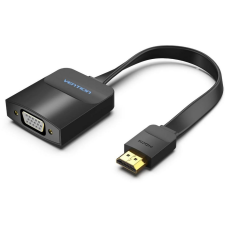 Vention HDMI - VGA lapos konverter kábel 0,15m fekete (74345) kábel és adapter