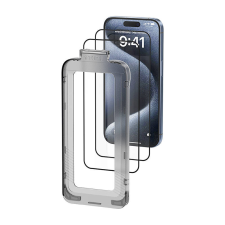 Vention KUKTCA-10 edzett üveg felhelyezést segítő kerettel iPhone 15 mobiltelefon kellék