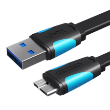 Vention Lapos USB 3.0 A-Micro-B kábel Vention VAS-A12-B050 0,5m Fekete kábel és adapter