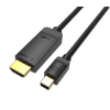 Vention mini displayport - hdmi , (4k, fekete), 1,5m, kábel