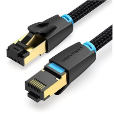 Vention pamutfonott Cat.8 SFTP patch kábel 1M fekete kábel és adapter