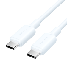 Vention szövet usb-c - usb-c, (3a,fehér), 1m, kábel kábel és adapter