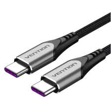 Vention TAAHG USB-C apa - USB-C apa 3.1 Adat és töltőkábel - Fekete (1.5m) (TAAHG) kábel és adapter